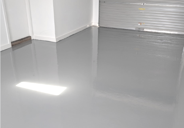 Epoxy on concrete garage floor